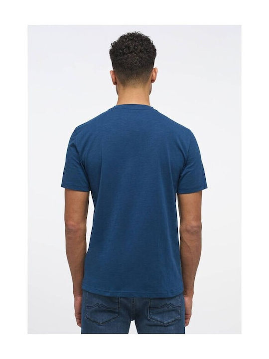 Mustang Herren T-Shirt Kurzarm Marineblau