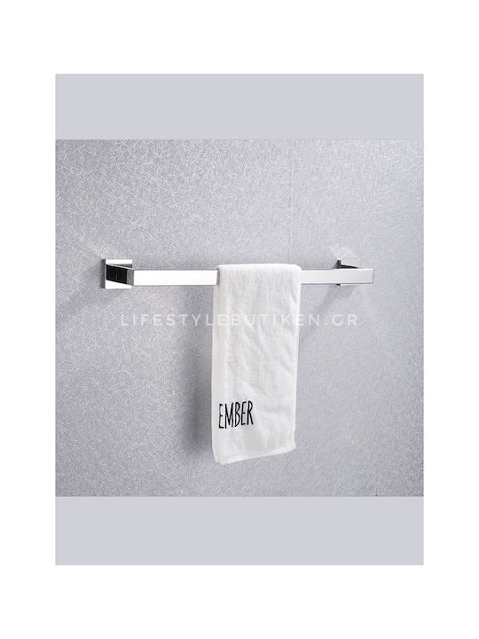Naron Cârlig de Baie Simplu cu șuruburi ​57x5.5cm Inox Argintiu
