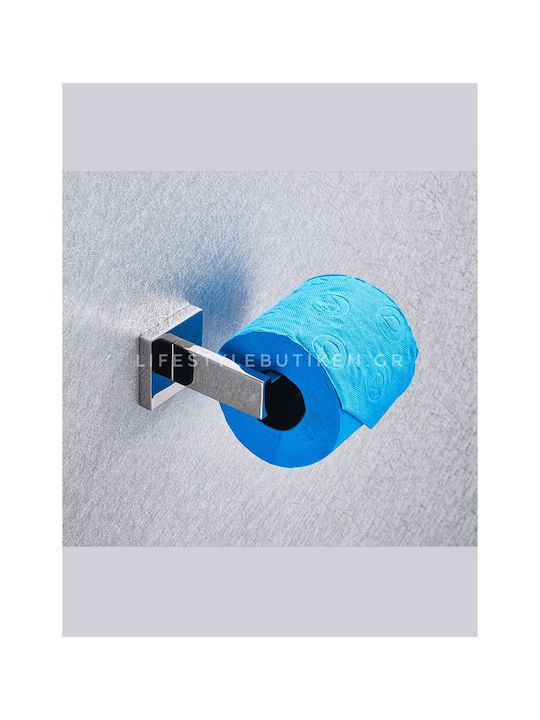Naron Cârlig de Baie Simplu cu șuruburi ​57x5.5cm Inox Argintiu