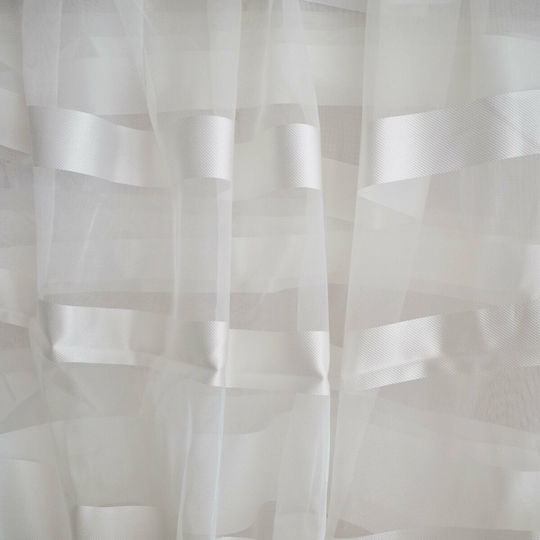 Saray Home Vorhang mit Grommets Weiß 280x300cm