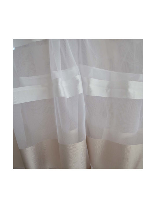 Saray Home Window Curtain with Pencil Pleat White 280x140cm
