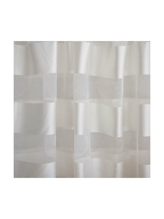 Saray Home White Curtain with Grommets 280x300cm