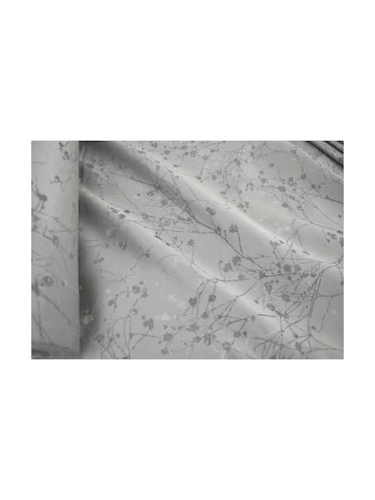Saray Home Перде с Плик с писалка Blossom Сиво 280x220 см