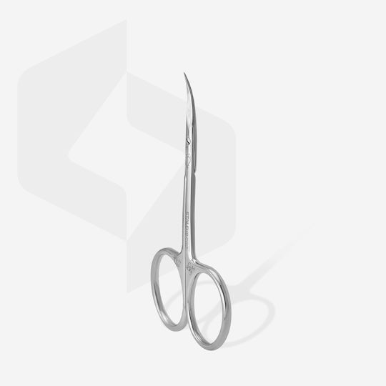 Staleks Nail Scissors Stainless with Curved Tip Cuticles Silver 57145 1 Piece