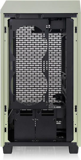 Thermaltake The Tower 200 Snow Mini Chassis Гейминг Мини кула Компютърна кутия със страничен прозорец Matcha Green