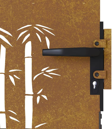 vidaXL Fence Gate from Bamboo in Brown Color 85cm x 1.0m
