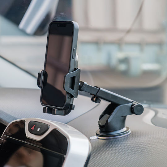 Cartech Suport Auto pentru Telefon cu cârlige reglabile Neagră