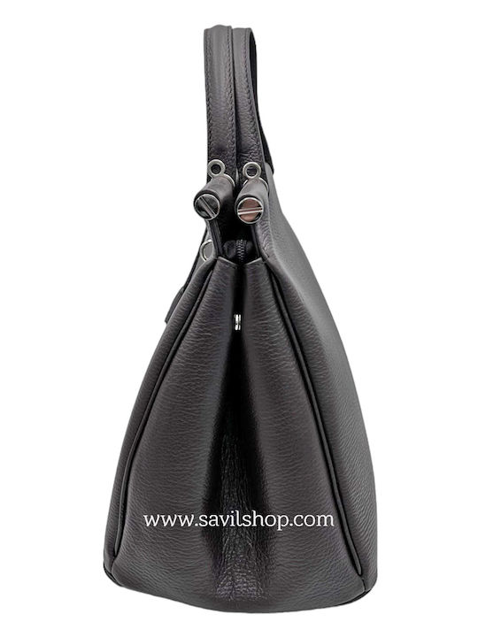 Savil Leather Women's Bag Hand Black