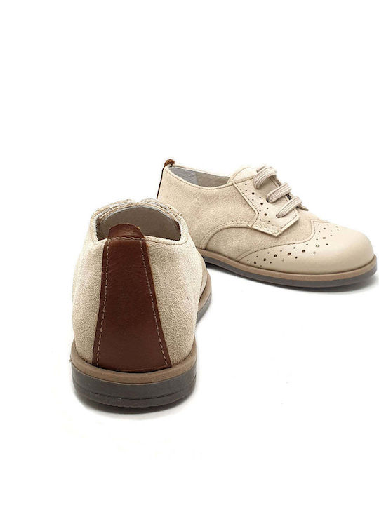 Designer's Cat Βαπτιστικά Δερμάτινα Oxfords Μπεζ