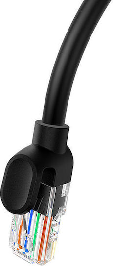 Baseus U/UTP Кат.5 (100Mbps) Мрежов Кабел Ethernet 2м Черен