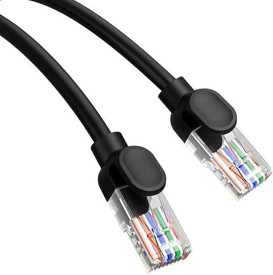Baseus U/UTP Кат.5 (100Mbps) Мрежов Кабел Ethernet 2м Черен