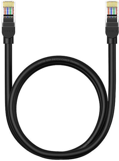 Baseus U/UTP Cat.5 Cablu de rețea Ethernet 1m Negru 1buc