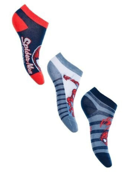 Marvel Boys 3 Pack Ankle Socks Multicolour