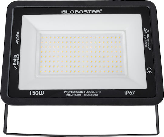GloboStar Atlas Waterproof LED Floodlight 150W Warm White 2700K IP67