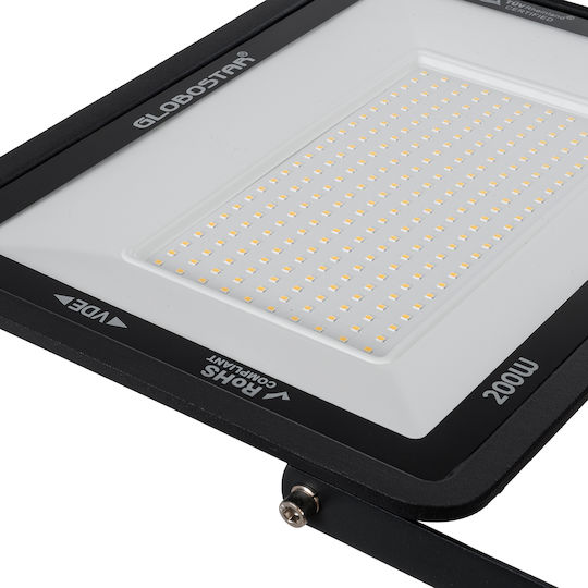 GloboStar Atlas Waterproof LED Floodlight 200W Warm White 2700K IP67