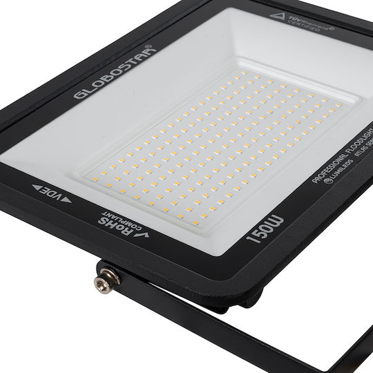 GloboStar Atlas Waterproof LED Floodlight 150W Warm White 2700K IP67