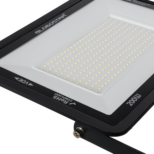 GloboStar Atlas Waterproof LED Floodlight 200W Natural White 4500K IP67