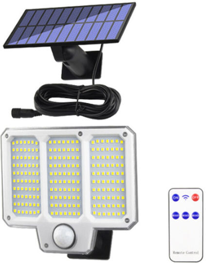 Factory LF-2501A Wall Mounted Solar Light 20W 300lm Cold White with Motion Sensor, Photocell and Remote Control 15cmx15cmx10cmcm