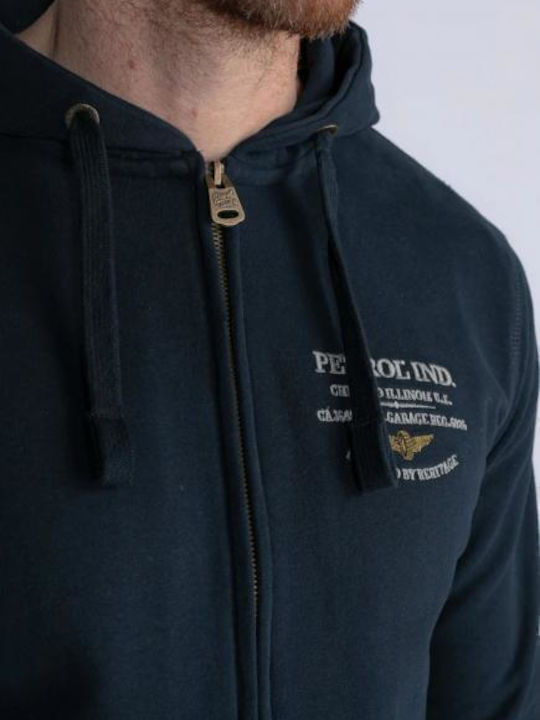 Ζακέτα με Κουκούλα Navy Μπλε