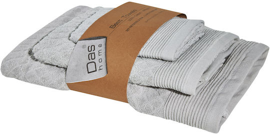 Das Home Σετ 3τμχ 0687 Γκρί Βάρους 480gr/m²