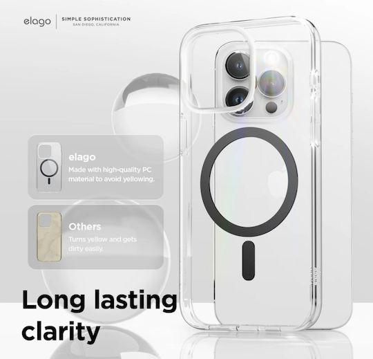 Elago Magsafe Hybrid Clear Back Cover Διάφανο (iPhone 15 Pro)