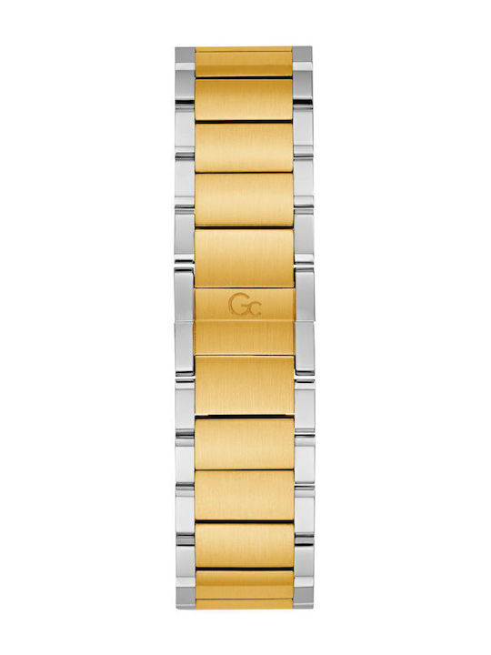 GC Watches Herrenuhr 42mm Batterie mit Silbernem rostfreiem Stahlarmband