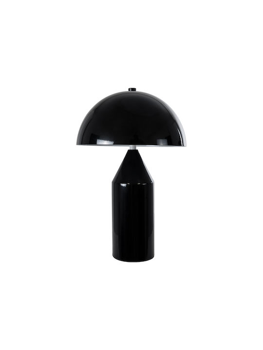GloboStar Metal Table Lamp for Socket E27 with Black Shade and Base