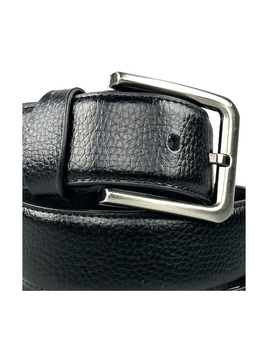 Verde Men's Leather Belt Green