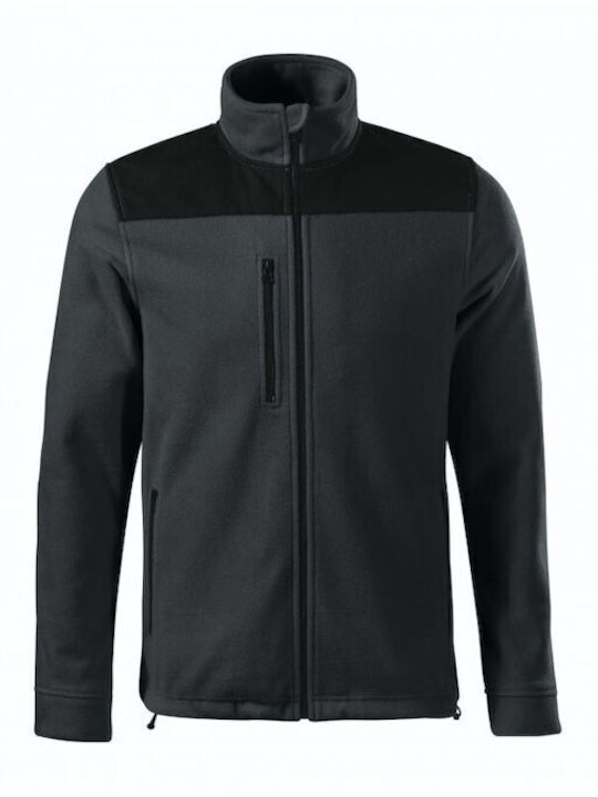 Rimeck Men's Long Sleeve Promotional Cardigan Gray