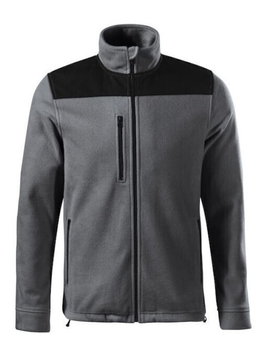 Rimeck Men's Long Sleeve Promotional Cardigan Gray