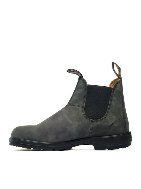 Δερμάτινα Chelsea Μποτάκια Rustic Black