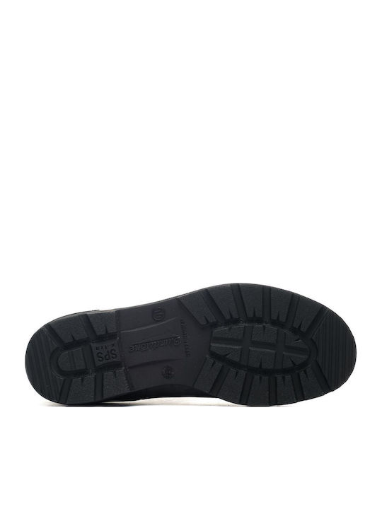 Δερμάτινα Chelsea Μποτάκια Rustic Black