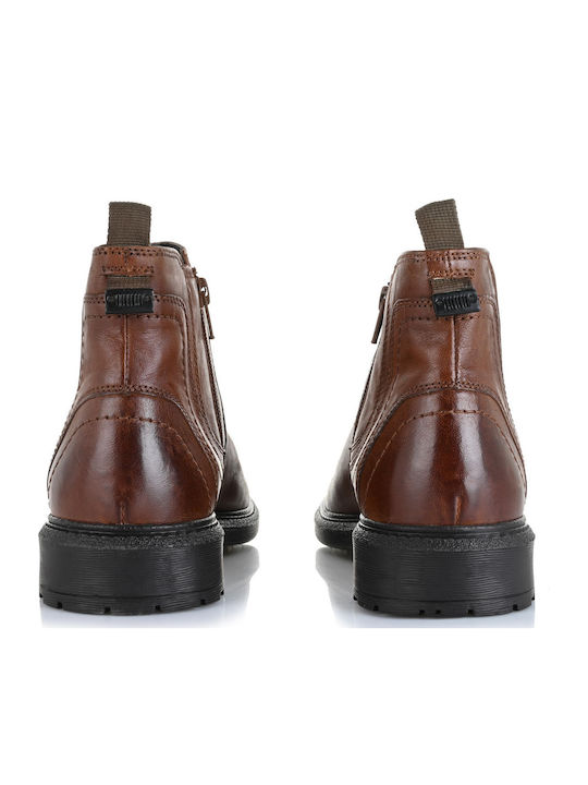 Maywood Leder Tabac Braun Chelsea Stiefeletten