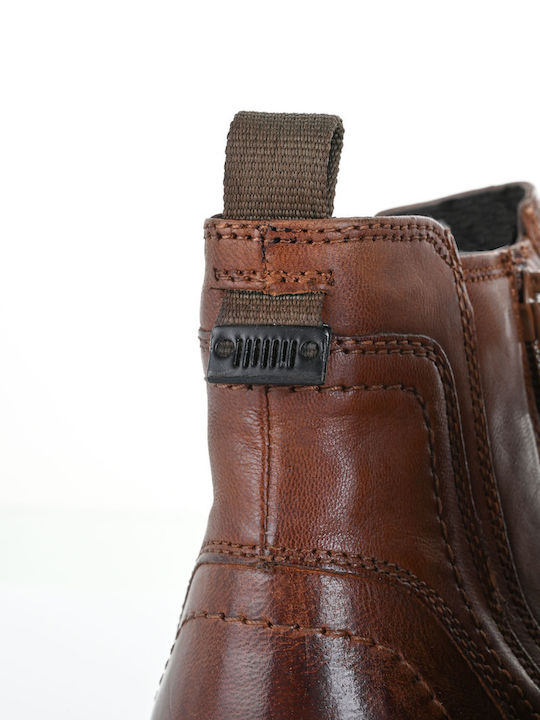 Maywood Leder Tabac Braun Chelsea Stiefeletten