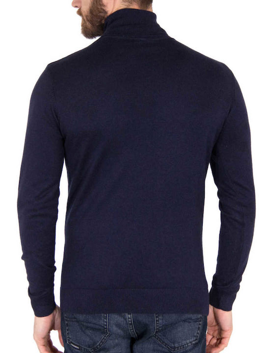 U.S. Polo Assn. Herren Pullover Rollkragen Marineblau