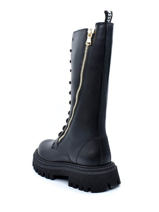 Kids Boots with Zipper Black