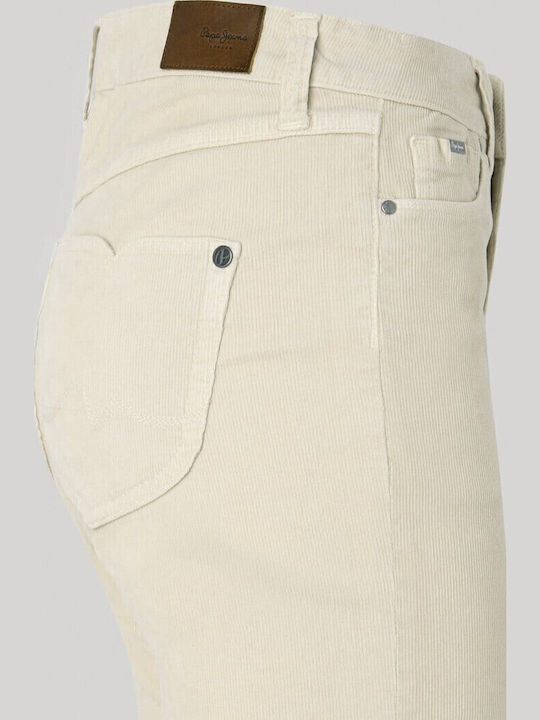 'willa' Women's Fabric Trousers White