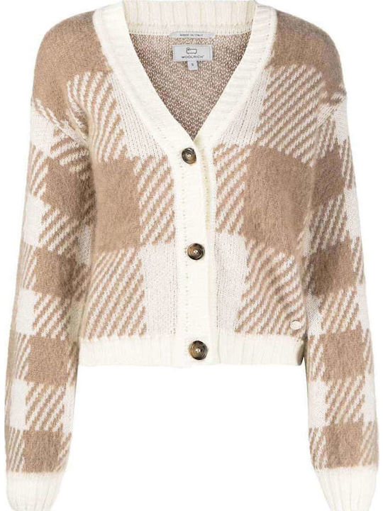 Damen Strickjacke Mit Knöpfen Beiges