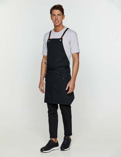 Ayo Șorț Ospătar / Barista / Barman Corp întreg Aika-F-5700.20 Negru