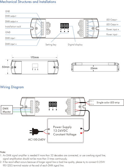 GloboStar Skydance Drahtlos Dimmer Wi-Fi mit Fernbedienung 71446