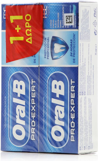 Oral-B Pro Expert Professional Protection Toothpaste for Sensitive Teeth , Ulitis , Plaque & Cavities 2x75ml