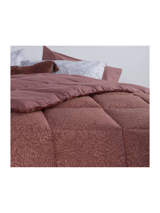 Nef-Nef Homeware Duvet Single with Hollowfiber Filling 160x220cm Inspire Paprica