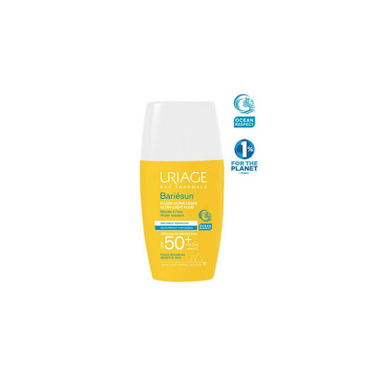 Uriage Bariesun Ultra Light Fluid Αδιάβροχη Αντηλιακή Κρέμα Προσώπου SPF50 30ml