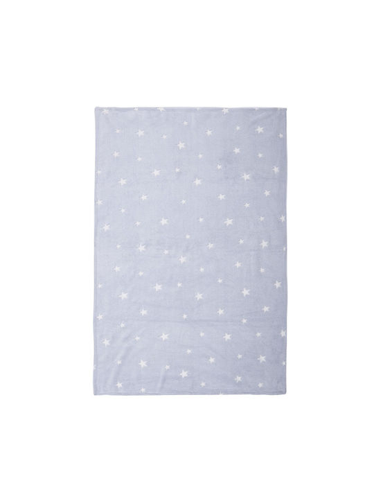 Nef-Nef Homeware Blanket Cot Fleece Gray 110x150cm.