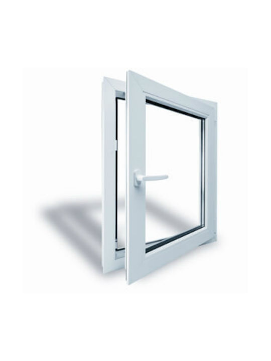 Koemmerling Ανοιγόμενο Παράθυρο PVC Ηχομονωτικό Π90xΥ70cm