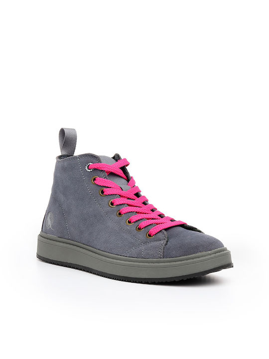 Canguro Leder Damen Knöchelstiefel Gray