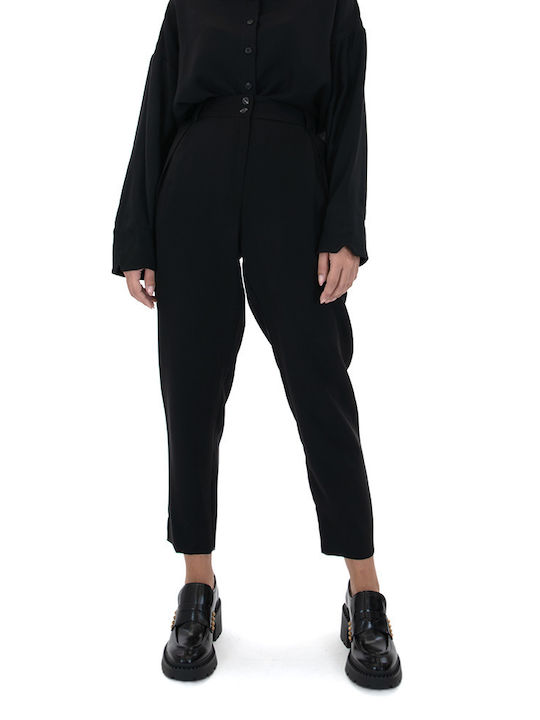 Moutaki Women's Fabric Trousers Black