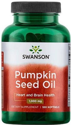 Swanson Pumpkin Seed Oil 1000mg 100 μαλακές κάψουλες