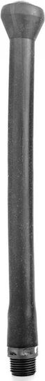 All Black Silicone Anal Douche Stopper Anal Shower Black 27cm