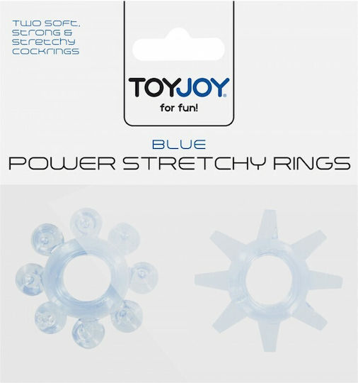 ToyJoy Power Σετ Δαχτυλίδια Πέους Μπλε 2τμχ